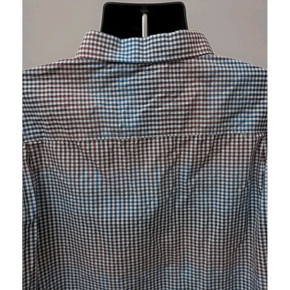 Tommy Bahama Mens Coasta Ikat Plaid 100% Pima Cotton Shirt Size XL Ombre Check‎ - Picture 4 of 5